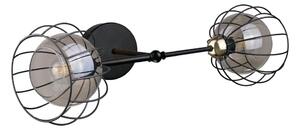 Applique SOLO BLACK 2xE27/60W/230V nero/oro