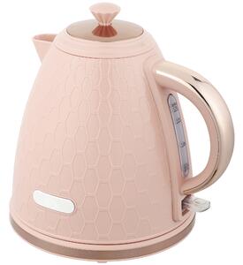 HOMCOM Bollitore elettrico 1,7L 2200W con filtro anticalcare, Rosa chiaro | Aosom Italy
