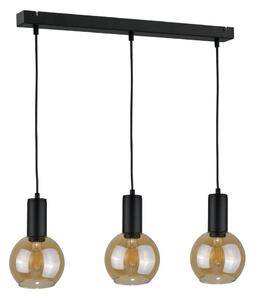 Lampadario a sospensione con filo JANTAR BLACK 3xE27/60W/230V