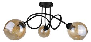 Lampadario a plafone VENUS BLACK 3xE27/60W/230V