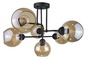 Lampadario a plafone MONDE BLACK 6xE27/60W/230V