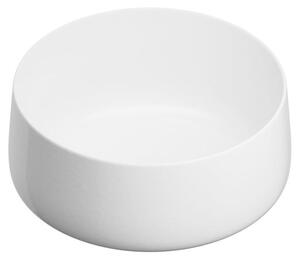 Lavabo da appoggio rotondo 35 cm, lucido, bianco