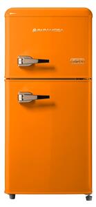PYRAMIDEA Frigorifero Doppia Porta Capacit 100 Litri Classe energetica E Raffreddamento Statico colore Arancio - MAMBO105O