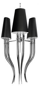 Azzardo AZ1344 - Lampadario su catena DIABLO 6xE14/11W/230V nero