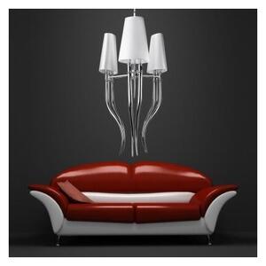 Azzardo AZ1232 - Lampadario su catena DIABLO 6xE14/11W/230V bianco