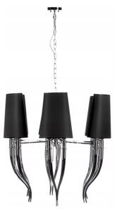Azzardo AZ1390 - Lampadario su catena DIABLO 12xE14/11W/230V nero