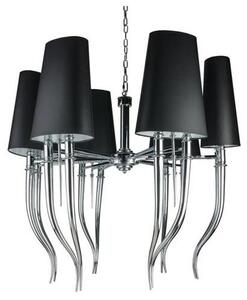 Azzardo AZ1390 - Lampadario su catena DIABLO 12xE14/11W/230V nero