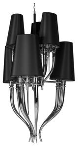 Azzardo AZ1417 - Lampadario su catena DIABLO 12xE14/11W/230V nero