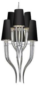 Azzardo AZ1417 - Lampadario su catena DIABLO 12xE14/11W/230V nero