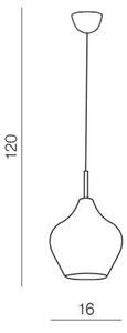 Azzardo AZ2148 - Lampadario a sospensione con filo AMBER MILANO 1xG9/40W/230V