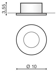 Azzardo AZ2692 - Lampada da incasso per esterni OSCAR 1xGU10/50W/230V IP44