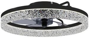 HOMCOM Ventilatore soffitto con luce LED e telecomando, Nero | Aosom Italy