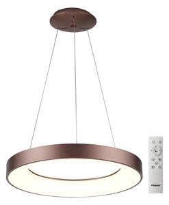 Azzardo AZ5011 - Lampadario a sospensione con filo LED dimmerabile SANTANA LED/80W/230V marrone + +TC
