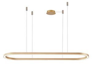 Azzardo AZ5056 - Lampadario a sospensione con filo LED dimmerabile ELENA LED/50W/230V 120 cm oro