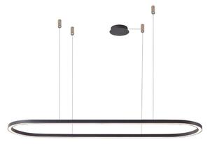 Azzardo AZ5055 - Lampadario a sospensione con filo LED dimmerabile ELENA LED/50W/230V 120 cm nero