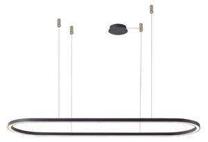 Azzardo AZ5057 - Lampadario a sospensione con filo LED dimmerabile ELENA LED/60W/230V 150 cm nero