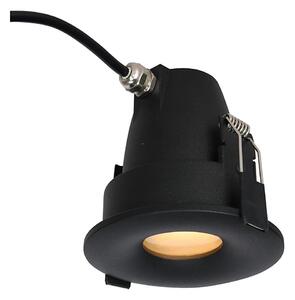 Azzardo AZ5390 -Lampada da incasso per bagno ROMOLO 1xGU10/50W/230V IP65 nero