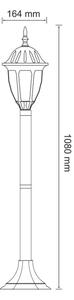 Lampada LED da esterno FLORENCJA 1xE27/10W/230V IP43