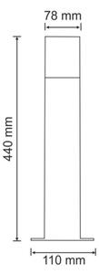 Lampada da esterno NEW YORK 1xE27/12W/230V IP44 44 cm antracite