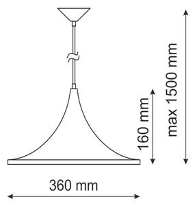 Lampadario MODERN 1A 1xE27/20W/230V