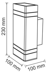 Applique da esterno GILBERT 2xGU10/10W/230V IP44