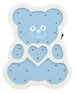 Lampada LED per bambini LED/2xAA orso blu