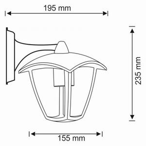 Applique da esterno IGMA 1xE27/12W/230V IP44