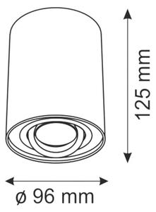 Luce Spot HADAR R1 1xGU10/10W/230V nero