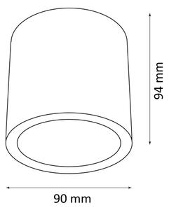 Luce Spot da esterno OHIO 1xGU10/10W/230V IP54 nero