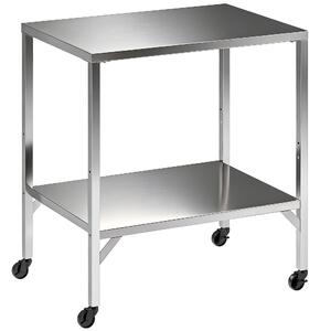Outsunny Carrello barbecue in acciaio inox con piano lavoro e ruote, 85x60x92 cm | Aosom Italy