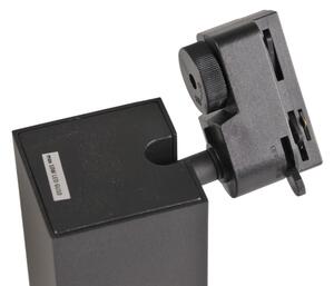 Faretto per sistema a binario SQUARE 1xGU10/10W/230V nero