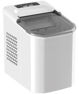HOMCOM Macchina ghiaccio 12 kg/24h con 2 dimensioni e serbatoio 1,5L, Bianco | Aosom Italy