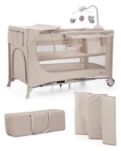 KINDERKRAFT - Culla da viaggio JOY 2 con accessori beige