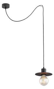 Argon 3835 - Lampadario su corda CORSO 1xE27/15W/230V nero