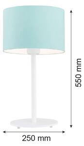 Argon 4127 - Lampada da tavolo MAGIC 1xE27/15W/230V turchese/bianco