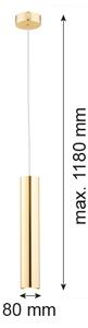 Argon 4057 - Lampadario su corda GOMERA 1xGU10/5W/230V ottone