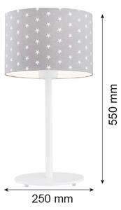 Argon 4126 - Lampada da tavolo MAGIC 1xE27/15W/230V grigio/bianco