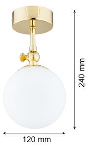 Argon 4001 - Plafoniera da bagno LATINA 1xE14/40W/230V IP44