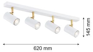 Argon 1689 - Faretto LAGOS 4xGU10/5W/230V bianco/dorato