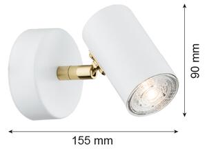 Argon 4209 - Faretto da soffitto LAGOS 1xGU10/5W/230V bianco/dorato