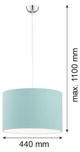 Argon 4135 - Lampadario su corda MAGIC 1xE27/15W/230V turchese