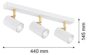 Argon 1475 - Faretto LAGOS 3xGU10/5W/230V bianco/dorato