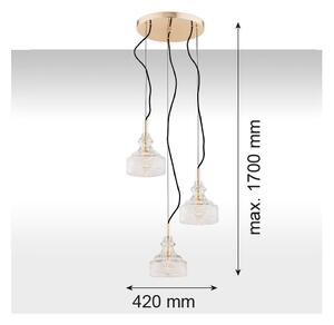 Argon 1462 - Lampadario a sospensione con filo CRUZ 3xE14/7W/230V