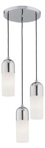 Argon 1465 - Lampadario a sospensione con filo BURGOS 3xE27/15W/230V cromo lucido