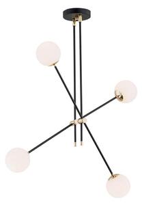 Argon 1696 - Lampadario su bastone ABSTRACT 4xE14/7W/230V nero