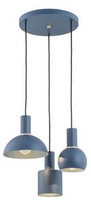 Argon 1471 - Lampadario a sospensione con filo SINES 3xE27/15W/230V blu