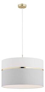 Argon 4285 - Lampadario su filo KASER 1xE27/15W/230V grigio/bianco/ottone