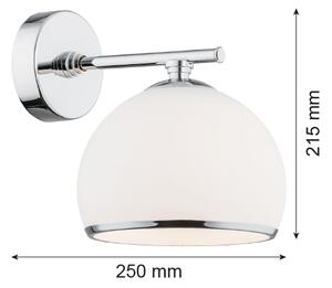 Argon 4254 - Applique MARBELLA 1xE27/15W/230V cromo