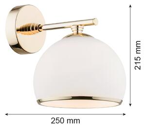 Argon 4255 - Applique MARBELLA 1xE27/15W/230V ottone