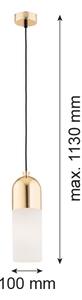 Argon 4212 - Lampadario su palo BURGOS 1xE27/15W/230V ottone